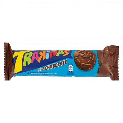 Biscoito Trakinas Recheado Chocolate 126g
