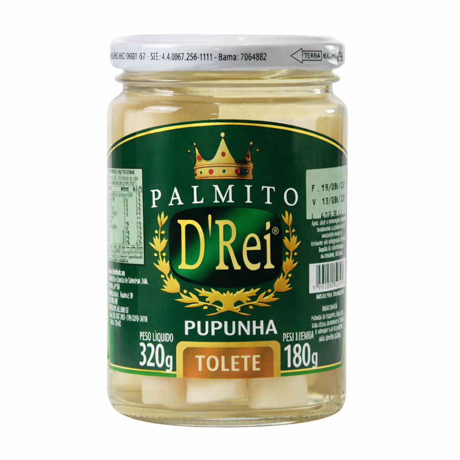 Palmito Inteiro 320gr - D'Rei
