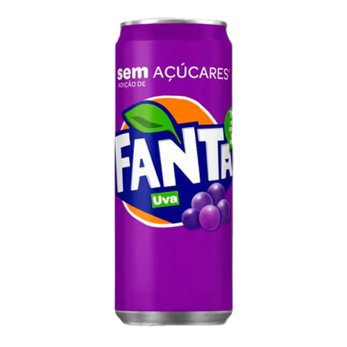 Refrigerante Fanta Uva 330ml - Sem adição de açúcar