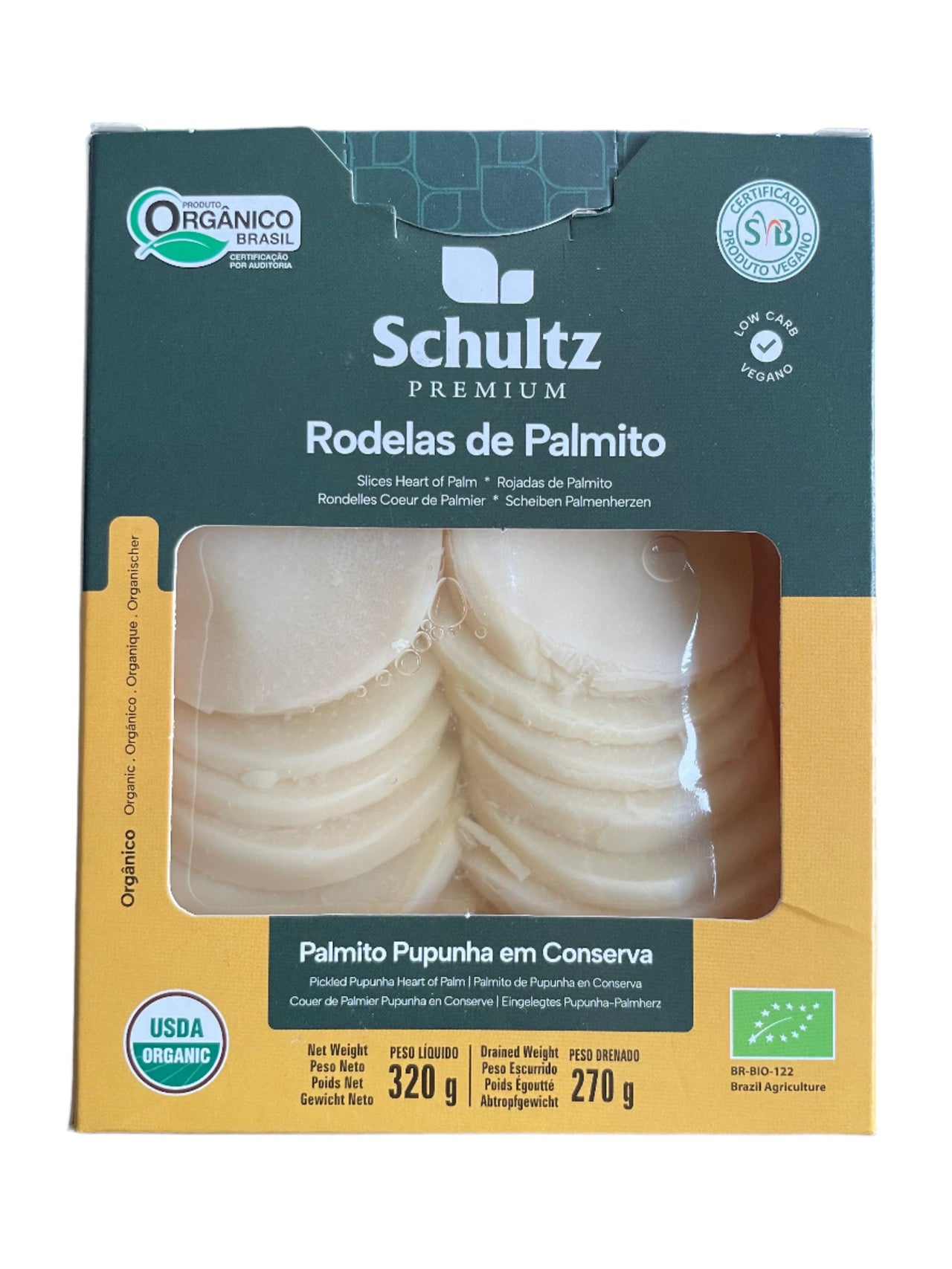 Palmito em rodela 320g - Schultz