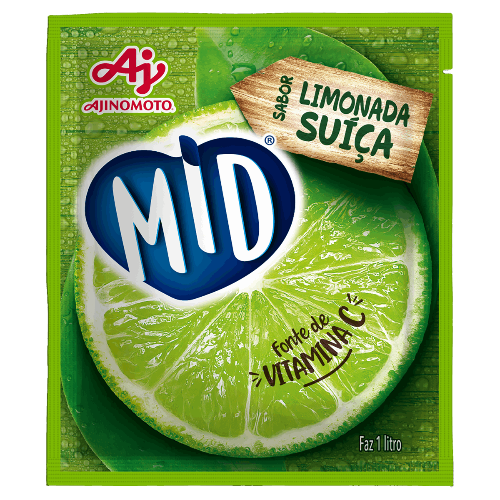 Suco em Pó sabor Limonada Suiça 20g - MID