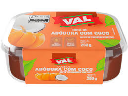 Doce de Abóbora com Coco Val 250g