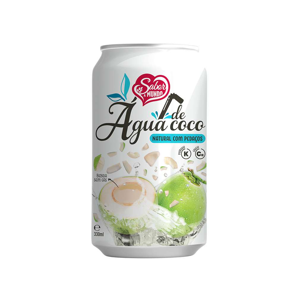 Água de Coco com Pedaços 330ml - Sabor a Mundo