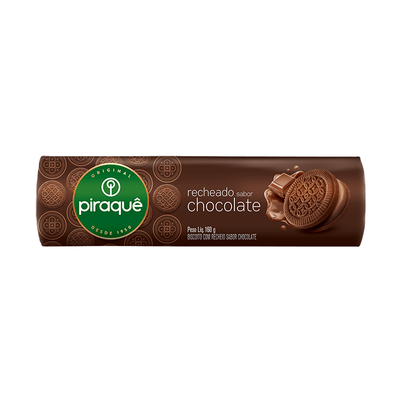 Biscoito Recheado Chocolate 160g - Piraquê