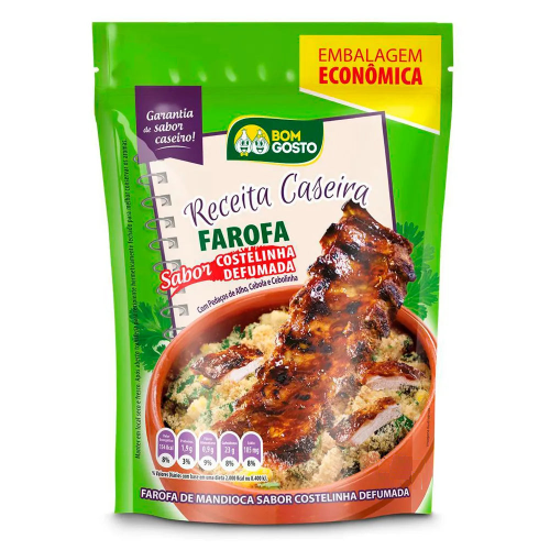 Farofa Premium Sabor Costelinha 300g - Bom Gosto