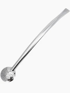 Bomba Para Chimarrão Tererê Mate 24cm Cano Liso Aço Inox