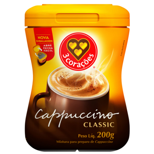 Cappuccino Clássico 200g - 3 Corações