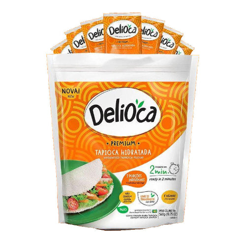 Tapioca Porcionada (7x80g) 560g - Delioca