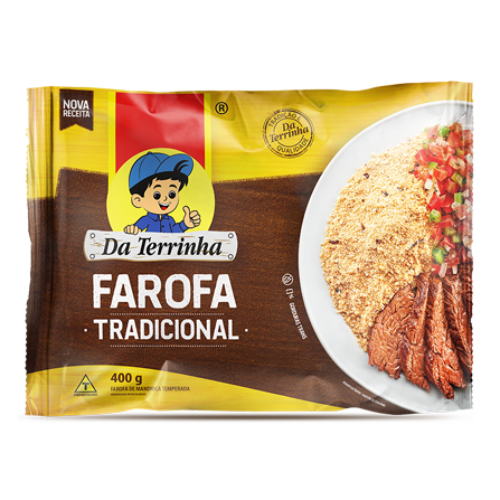Farofa Tradicional 400g - Da Terrinha