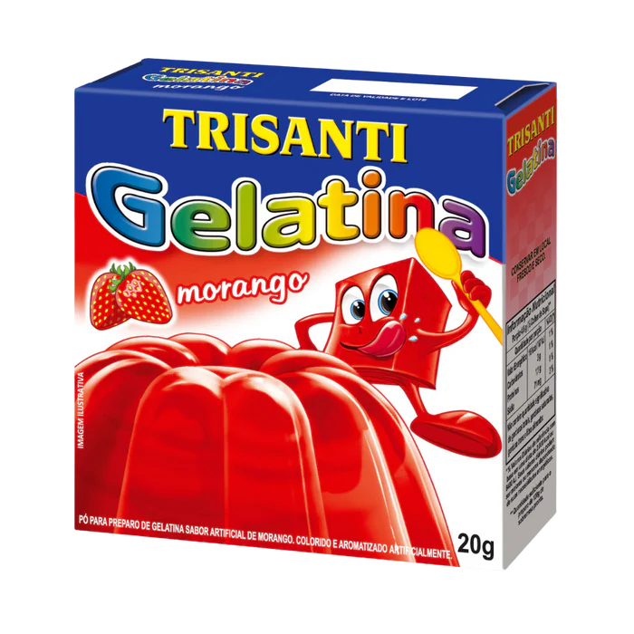 Gelatina de Morango 20g - Trisanti