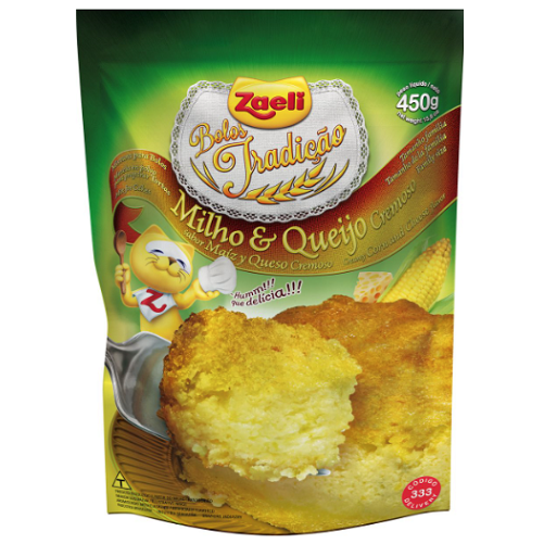 Mistura para Bolo de Milho & Queijo 450g - Zaeli