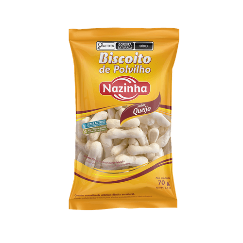Biscoito de Polvilho Sabor Queijo 70g - Nazinha