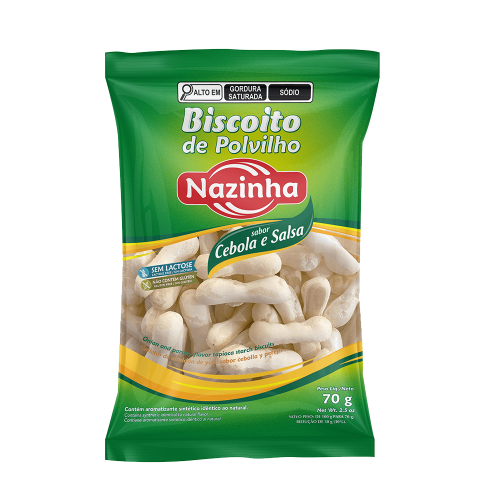 Biscoito de Polvilho Cebola e Salsa 70g - Nazinha