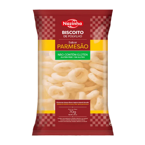 Biscoito de Polvilho Sabor Parmesão 70g - Nazinha