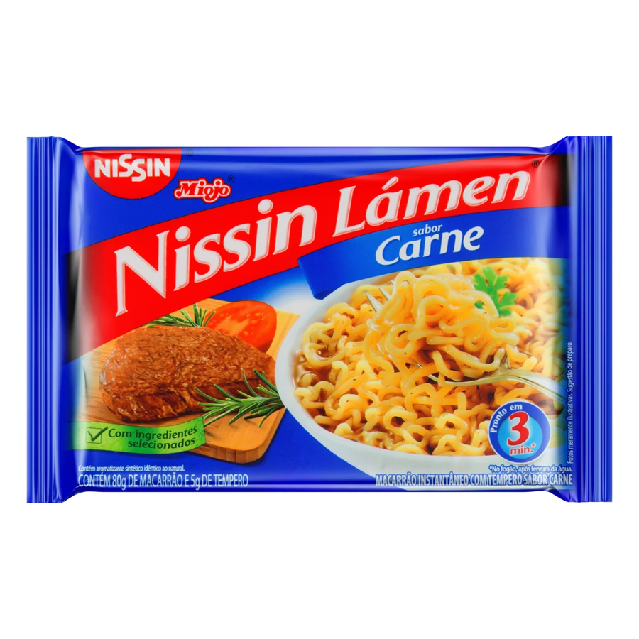 Macarrão Instantâneo Carne 85g - Nissin