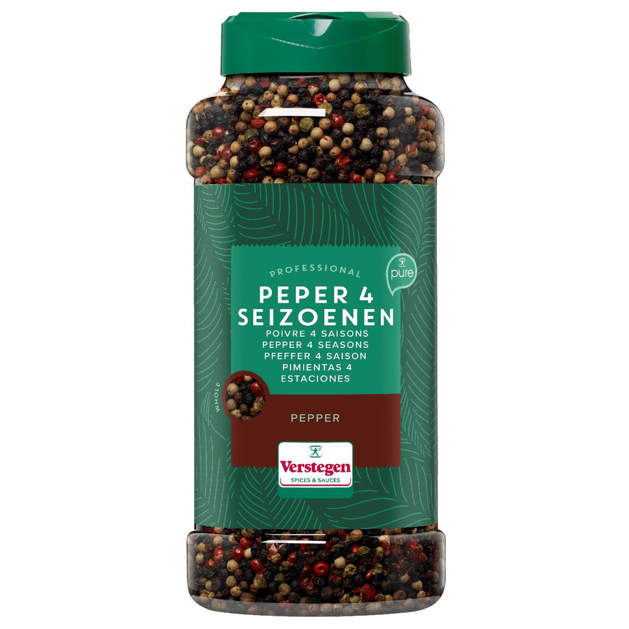 Verstegen 4 season pepper PURE 550 g shaker