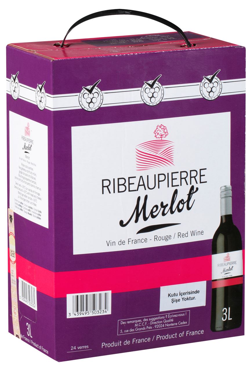 Ribeaupierre Merlot bag in box 3 l