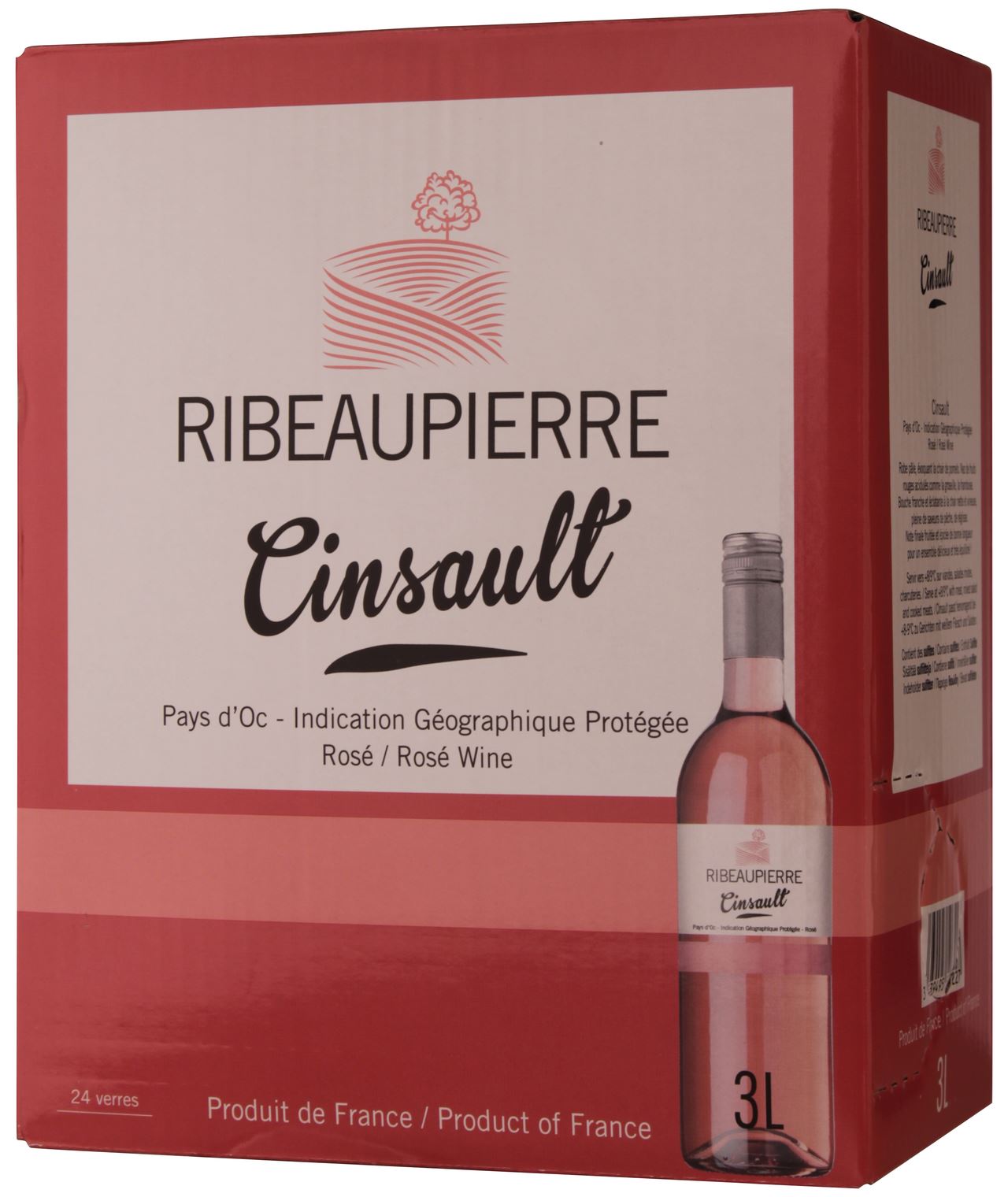 Ribeaupierre Rosé bag in box 3 l