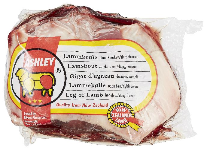 Ashley New Zealand boneless leg of lamb frozen approx. 1 kg