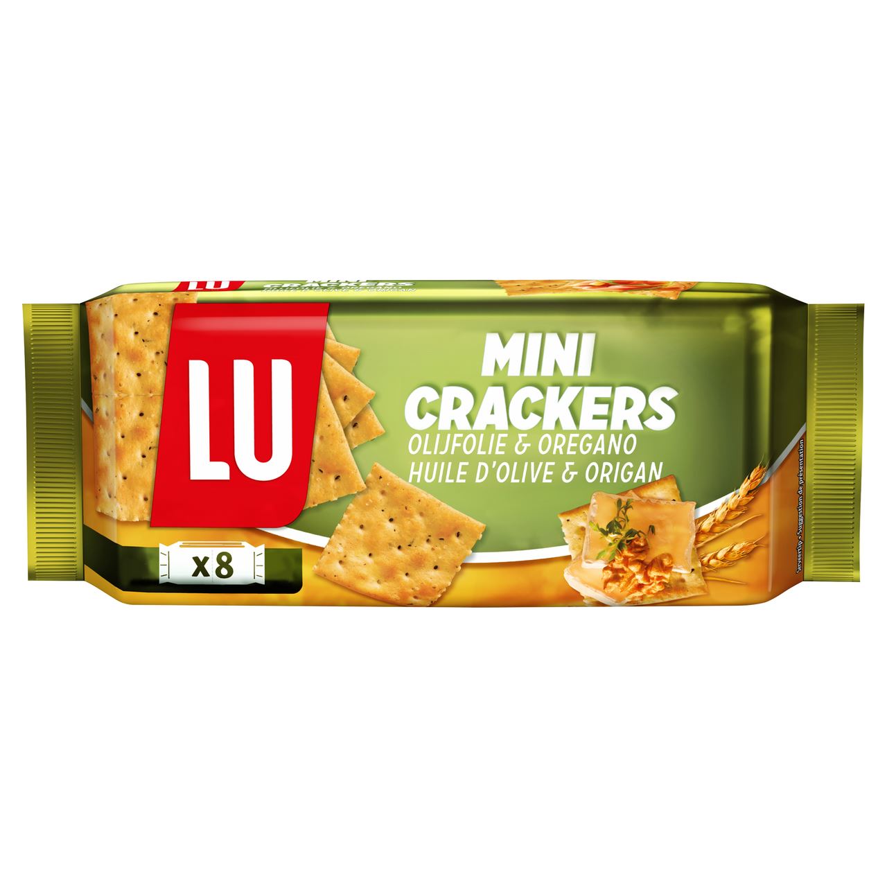 LU Mini Crackers Olive Oil & Oregano 8 packs 250 g