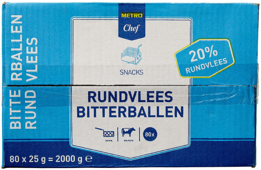 Bitterballen Beef 20% 80 x 25 g
