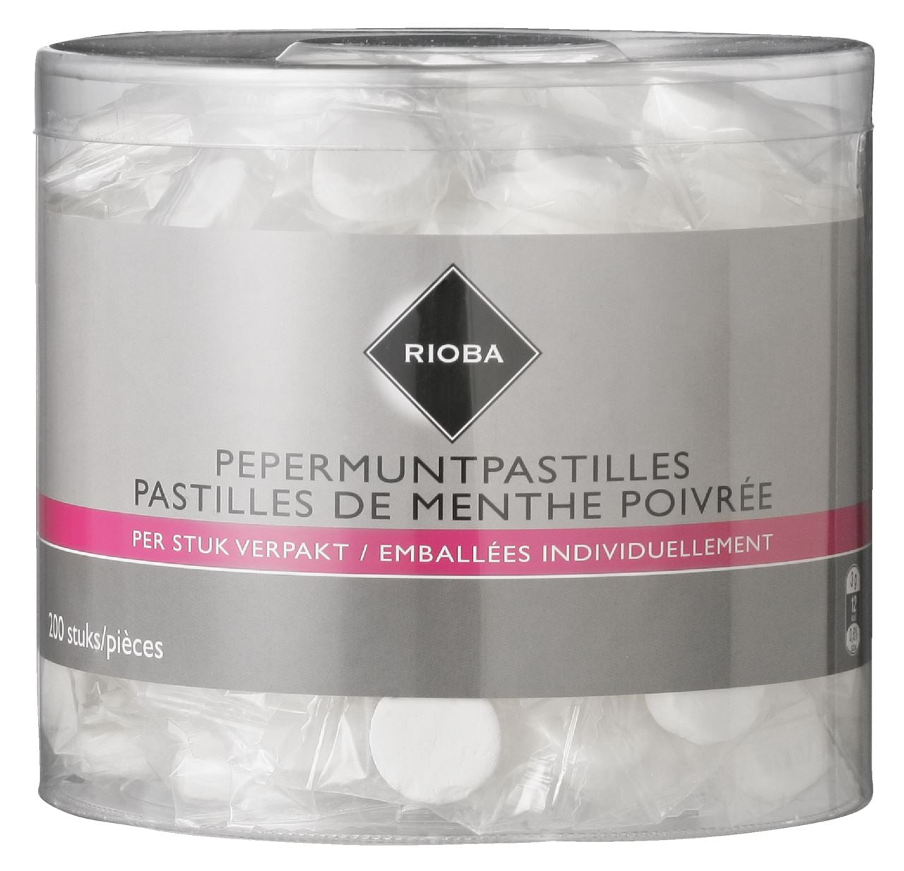 RIOBA Peppermint pastilles 200 pieces 660 g