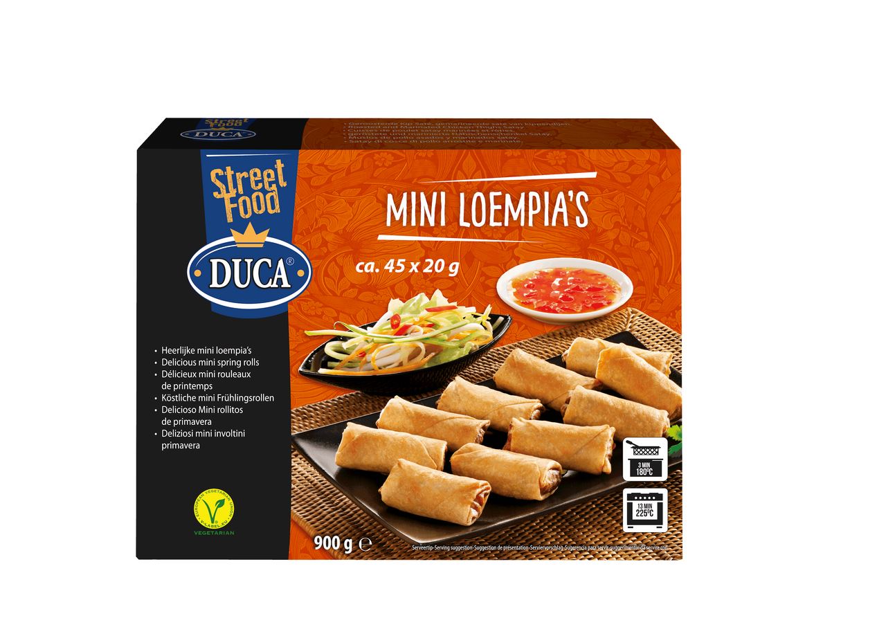 Duca Mini spring rolls vegetable 45 x 20 g