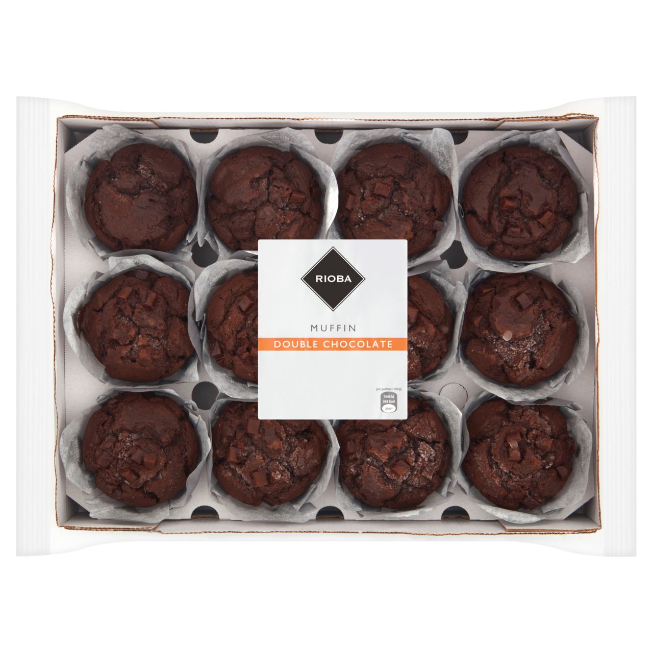 RIOBA Muffin double chocolate 12 x 100 g
