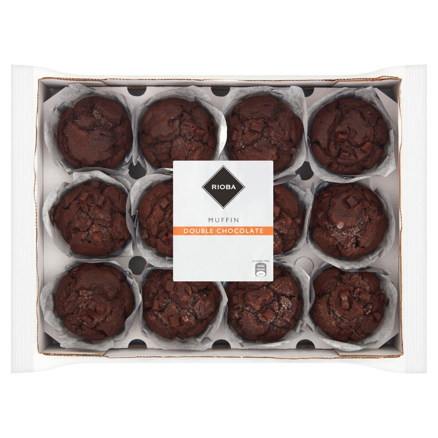 RIOBA Muffin double chocolate 12 x 100 g