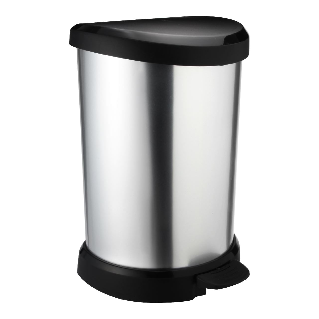 CURVER Decobin Pedal bin silver 20 liters
