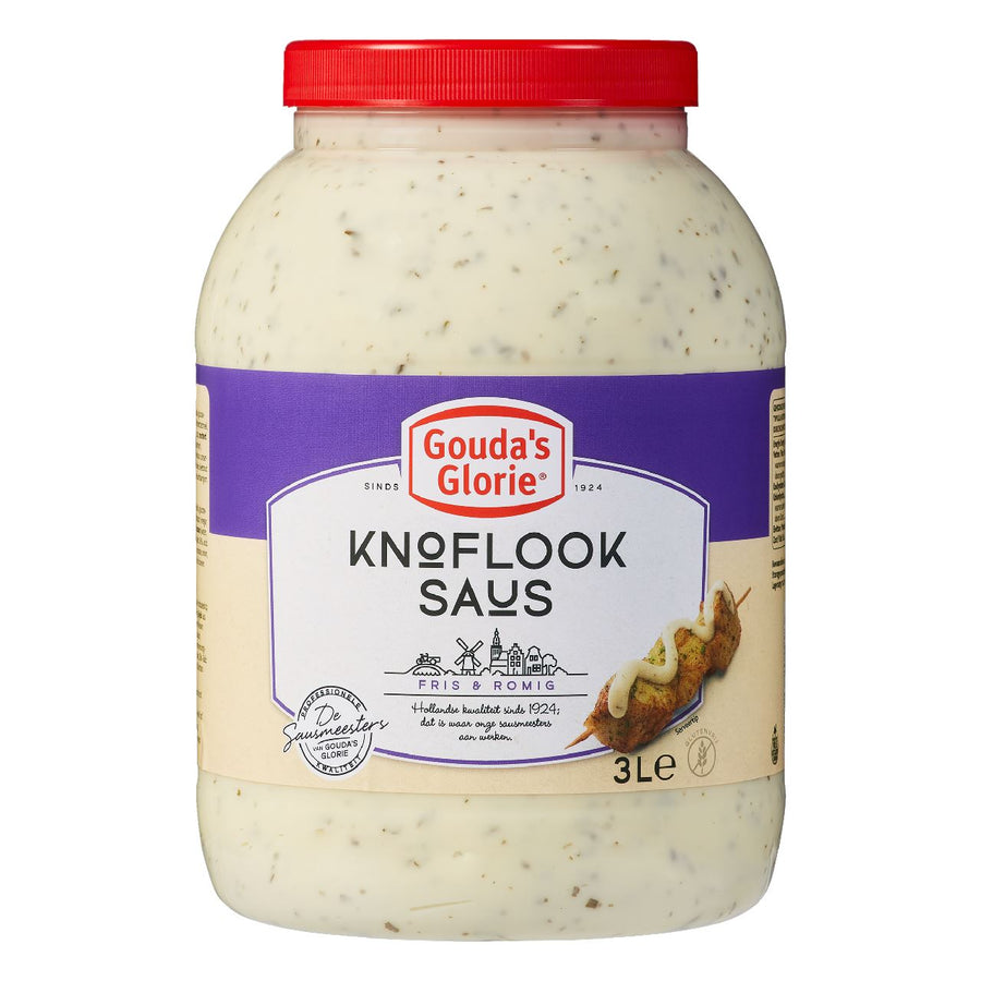 Gouda's Glorie Garlic Sauce Jar 3L