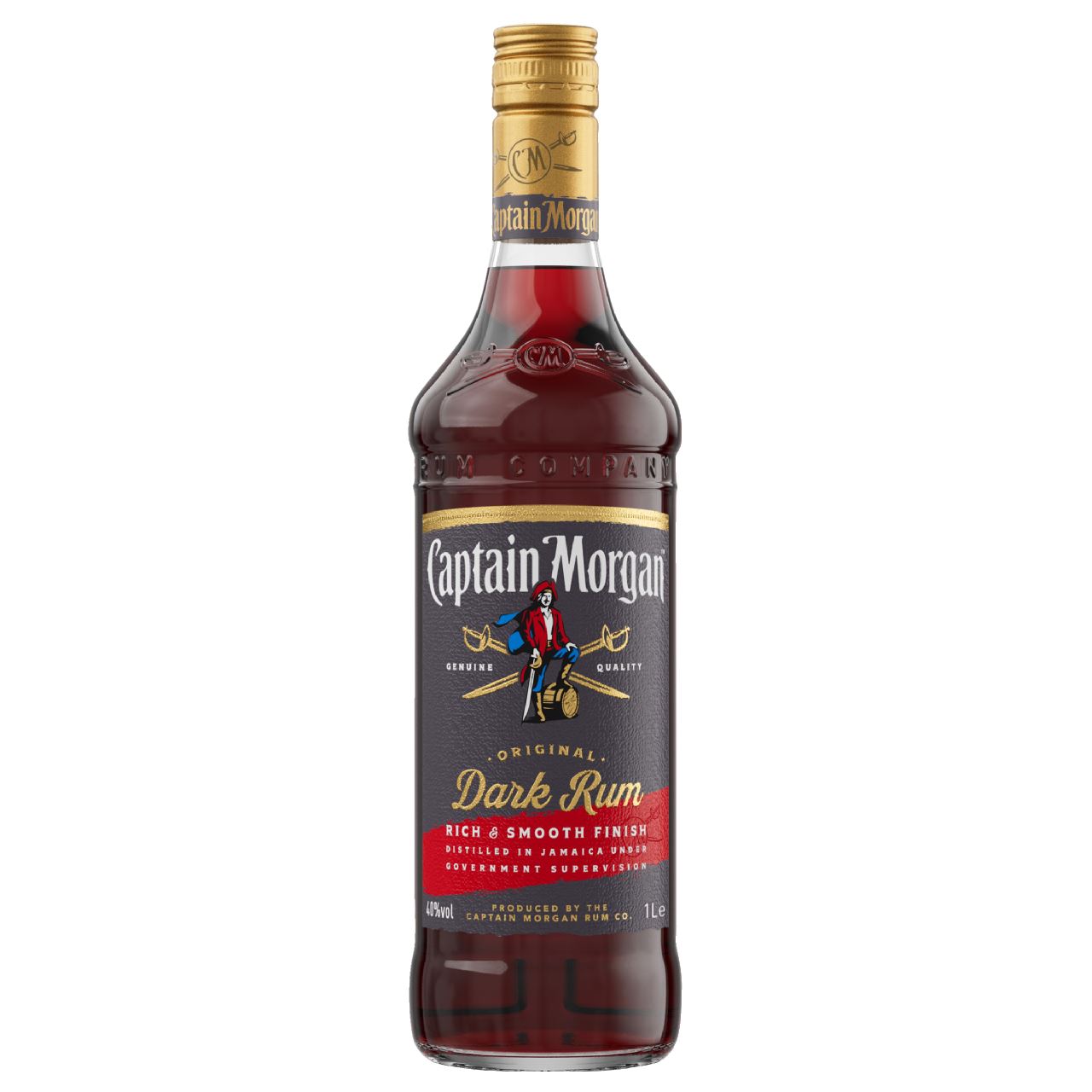 Captain Morgan Black Jamaica Rum 1 l 40%