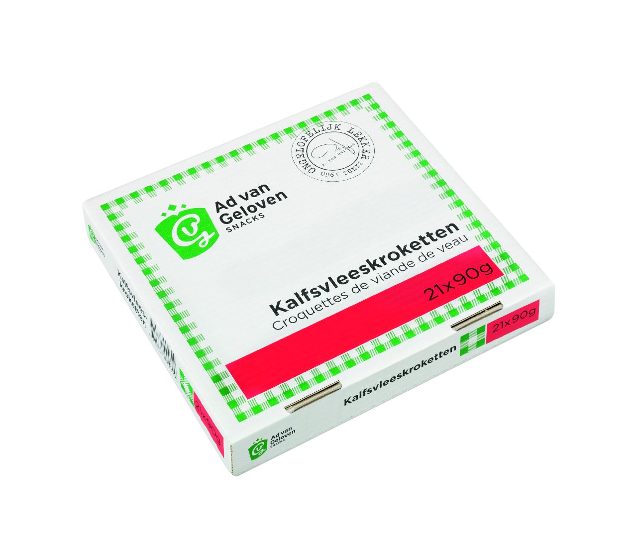 Ad van Geloven snacks Veal croquette 21 x 90 g