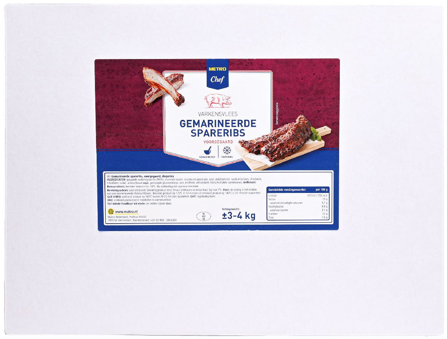 Roasted Pork Spareribs frozen box approx. 3.5 kg