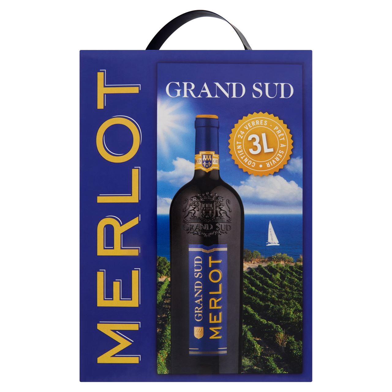GRAND SUD Merlot bag in box 3 l