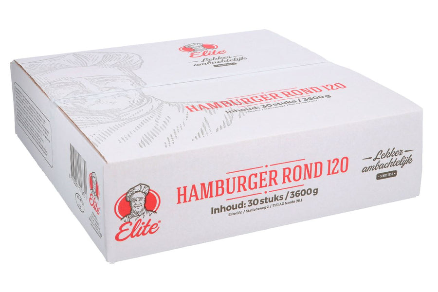 Elite Hamburger round 30 x 120 g