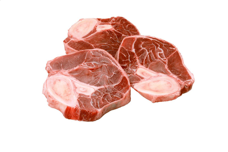 Frozen beef shank with bone