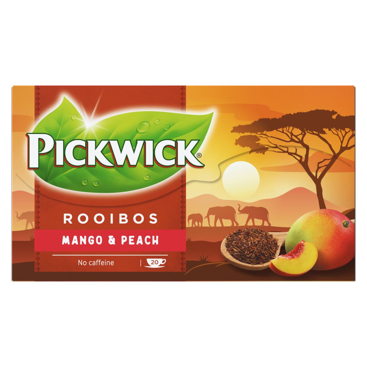 Pickwick Mango & Peach Rooibos Tea 20 pieces 40 g