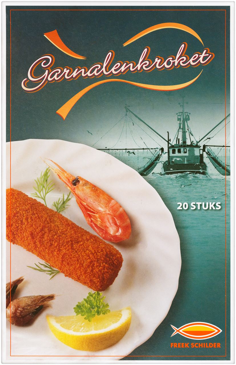 Freek Schilder Shrimp Croquette 20 pieces of 75 grams.