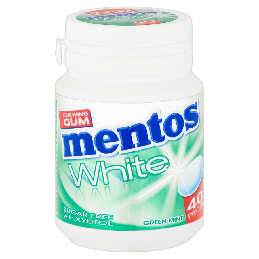 Mentos Gum White Green Mint jar 6 x 60 g