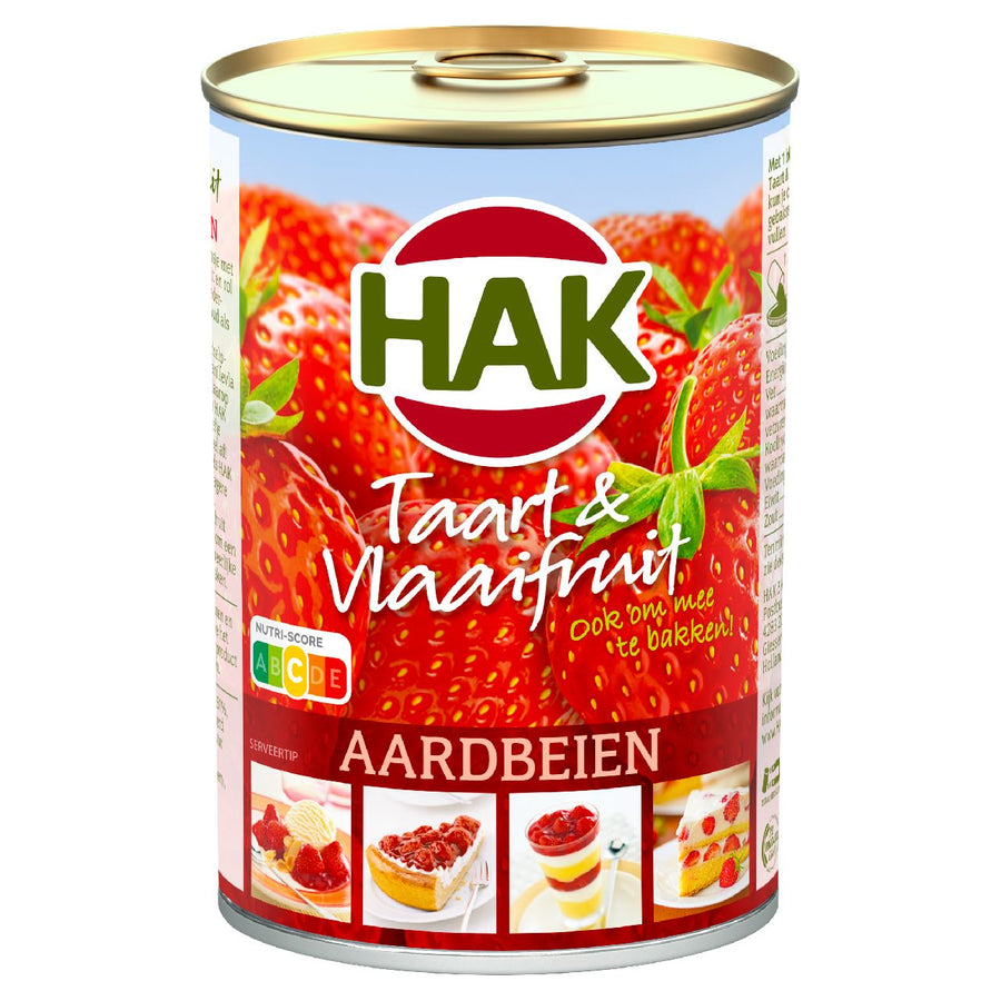 HAK Cake & Pie Fruit Strawberries 430 g