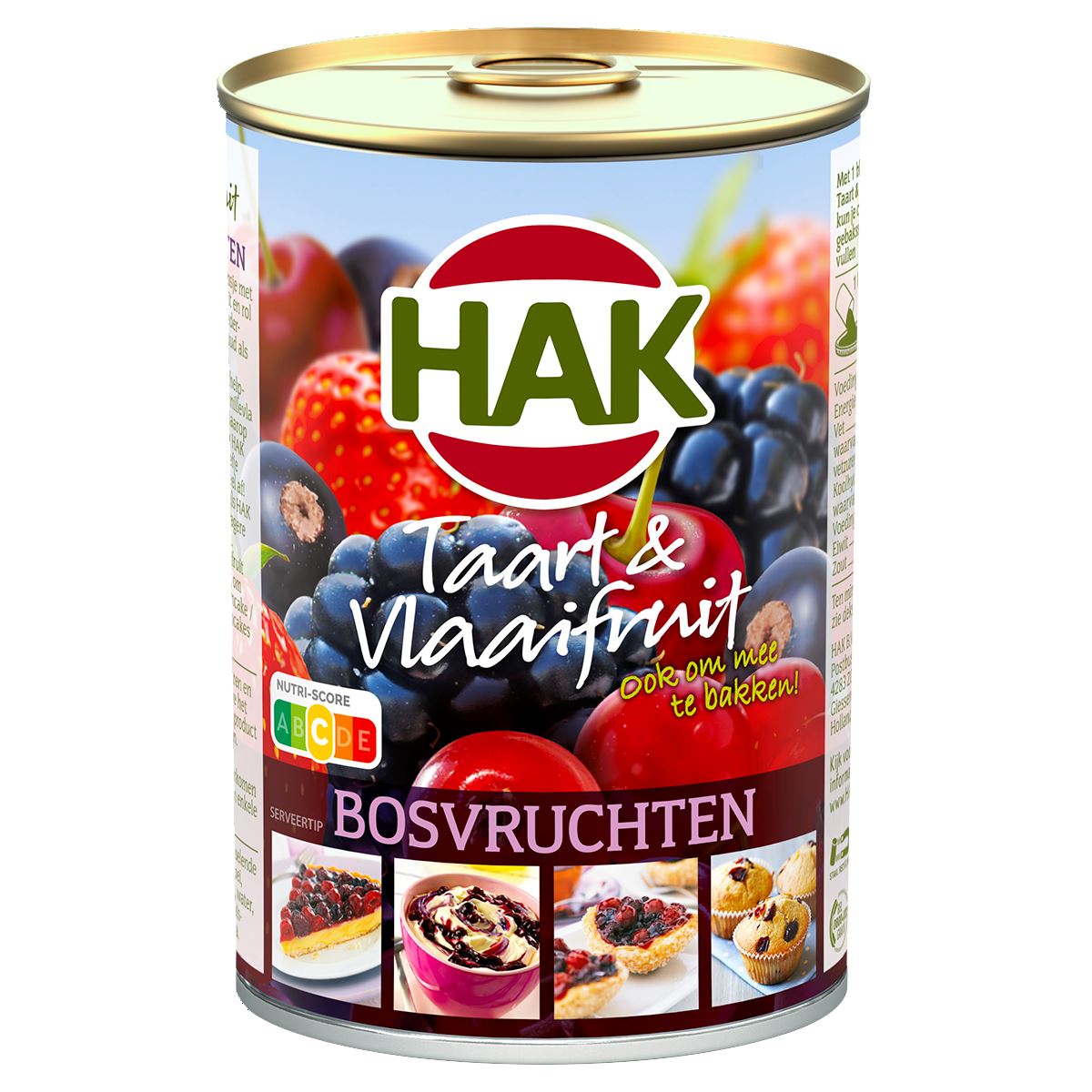HAK Cake & Pie Fruit Forest Fruits 410 g