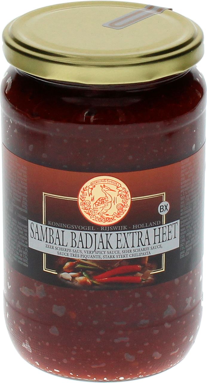 Koningsvogel Sambal bathrobe extra hot 750 grams