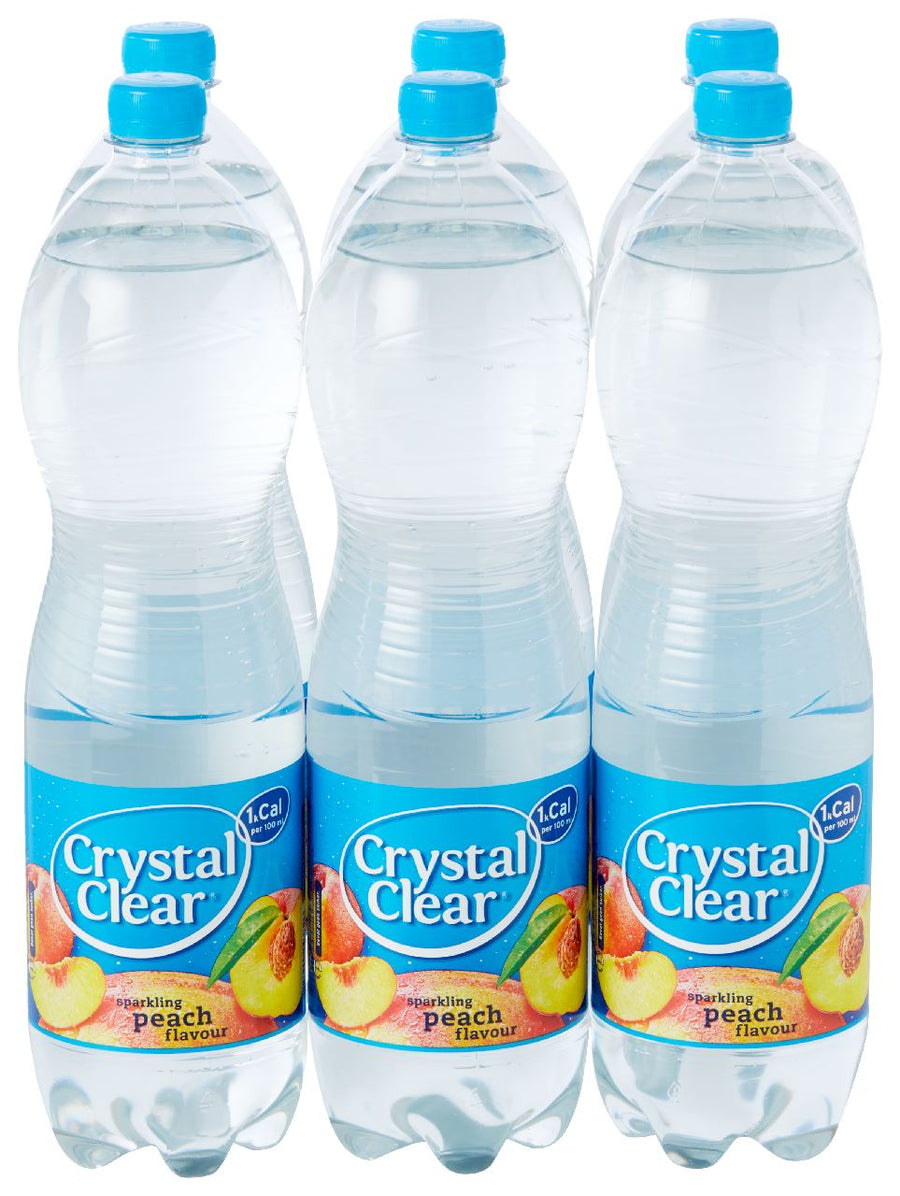Crystal Clear Peach PET 6 x 1.5 l