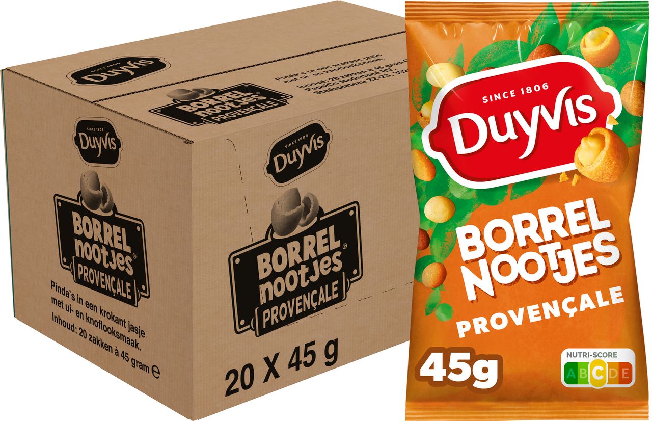 Duyvis Borrelnootjes Provencale 20 x 45 g