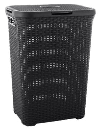 Thumbnail for CURVER Style Laundry Basket 60 l Square Rattan Anthracite