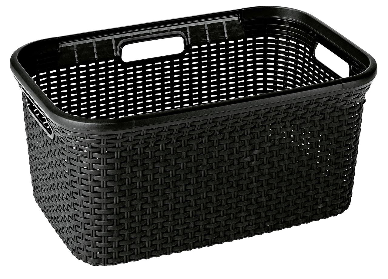 CURVER Style Laundry Basket 45 l Rectangular Rattan Anthracite
