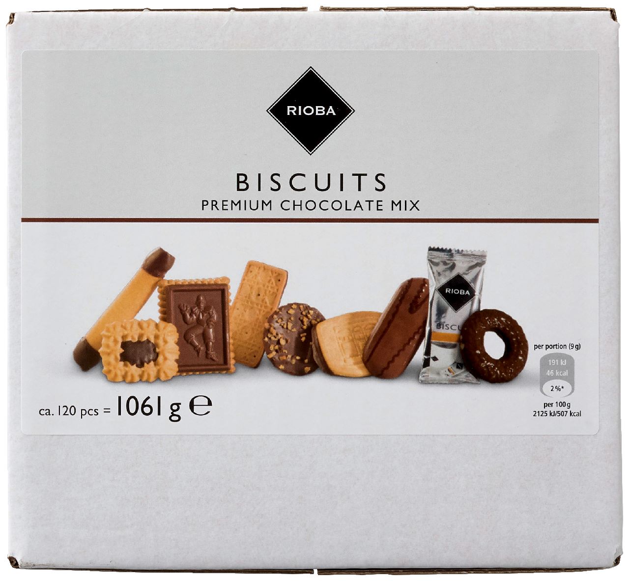 RIOBA Chocolate cookies 120 pieces 970 g