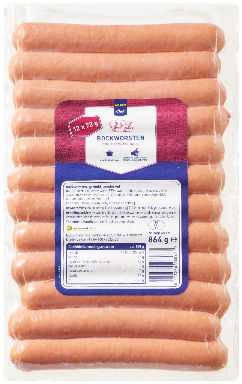 Bock sausage 12 x 72 g