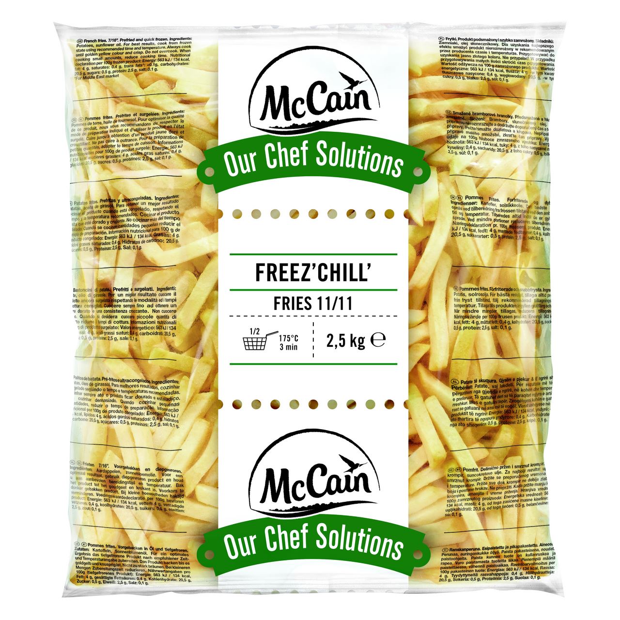 McCain Freez' Chill' Fries 11/11 2.5 kg